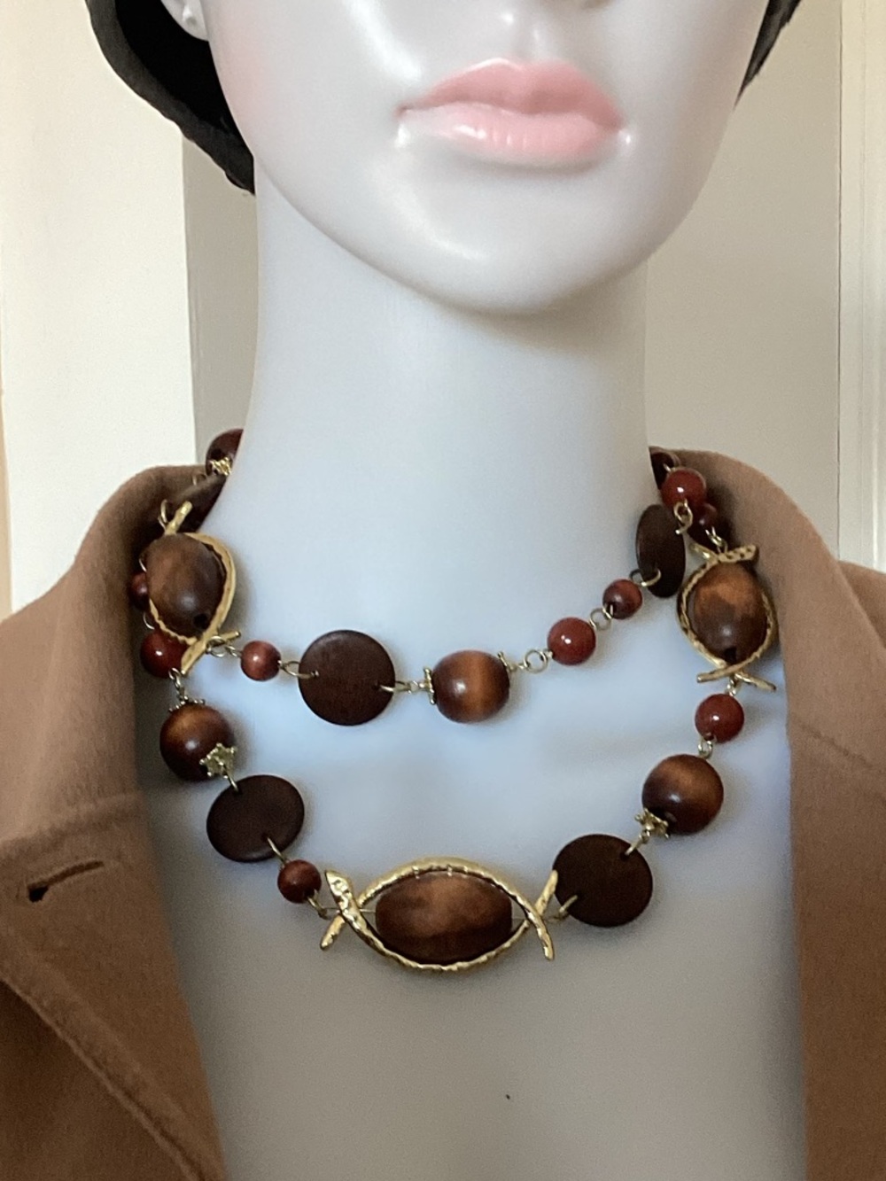 Multicolor Wood Necklace